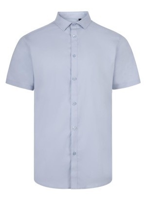 Camisa Stretch cuello italiano y manga corta Velilla 405016S