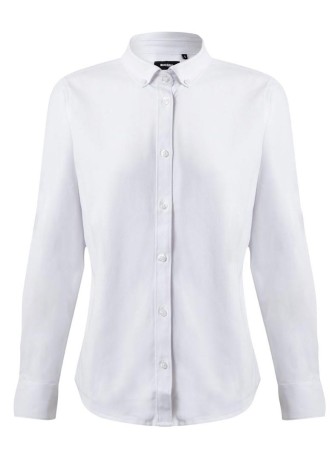 Camisa oxford stretch manga larga mujer Velilla 405005S