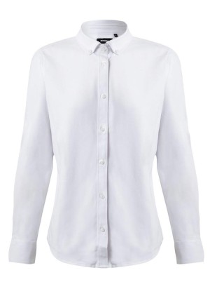Camisa oxford stretch manga larga mujer Velilla 405005S