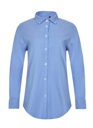 Camisa oxford stretch manga larga mujer Velilla 405005S