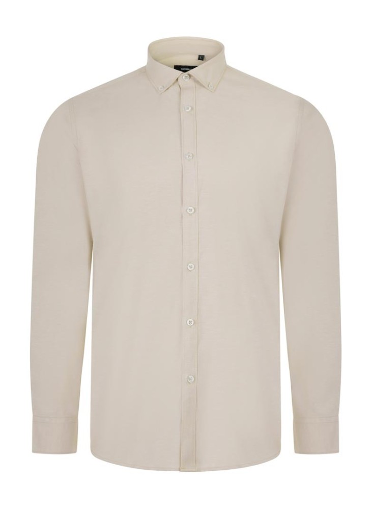 Camisa oxford stretch manga larga Velilla 405004S