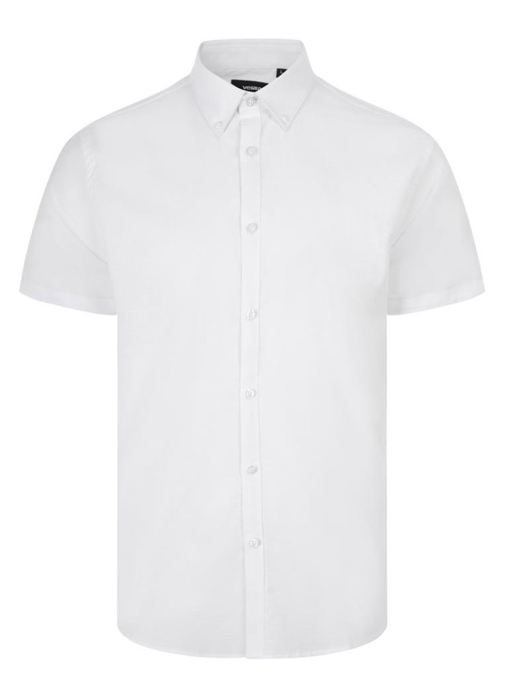 Camisa de trabajo oxford stretch manga corta Velilla 405024S Blanca