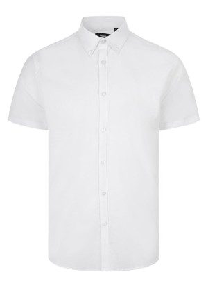 Camisa de trabajo oxford stretch manga corta Velilla 405024S Blanca