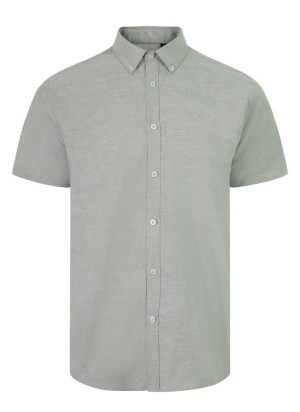 Camisa de trabajo oxford stretch manga corta Velilla 405024S Verde oliva