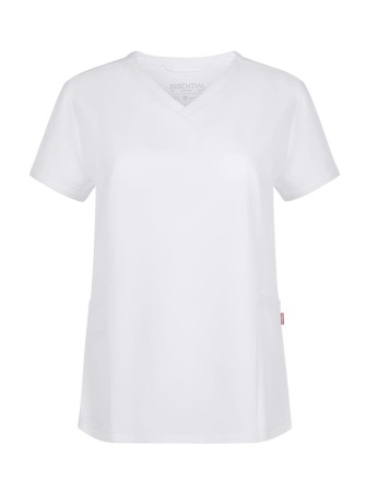 Camisola sanitaria Stretch manga corta Mujer Velilla 535221S Blanca