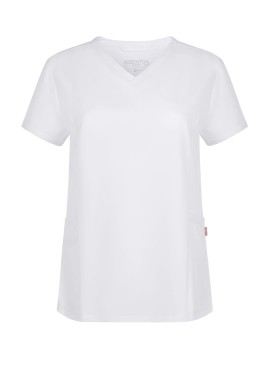 Camisola sanitaria Stretch manga corta Mujer Velilla 535221S Blanca