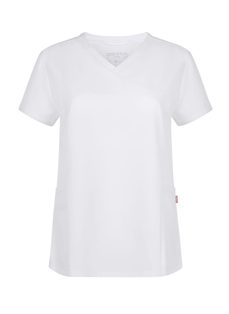 Camisola sanitaria Stretch manga corta Mujer Velilla 535221S Blanca