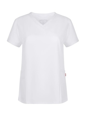 Camisola sanitaria Stretch manga corta Mujer Velilla 535221S Blanca