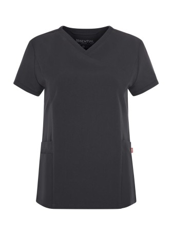 Camisola Sanitaria Stretch manga corta Mujer Velilla 535221S Gris oscuro