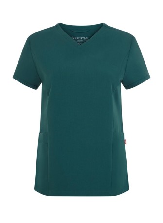 Camisola sanitaria Stretch manga corta Mujer Velilla 535221S Verde jungla
