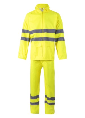 Traje de lluvia alta visibilidad Velilla 189 Amarillo