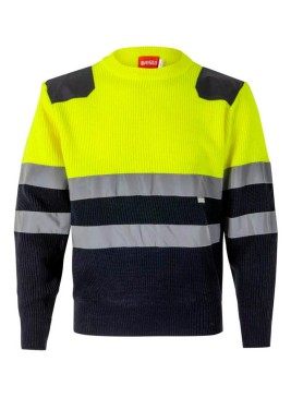 Jersey de alta visibilidad bicolor velilla 179 Marino-Amarillo