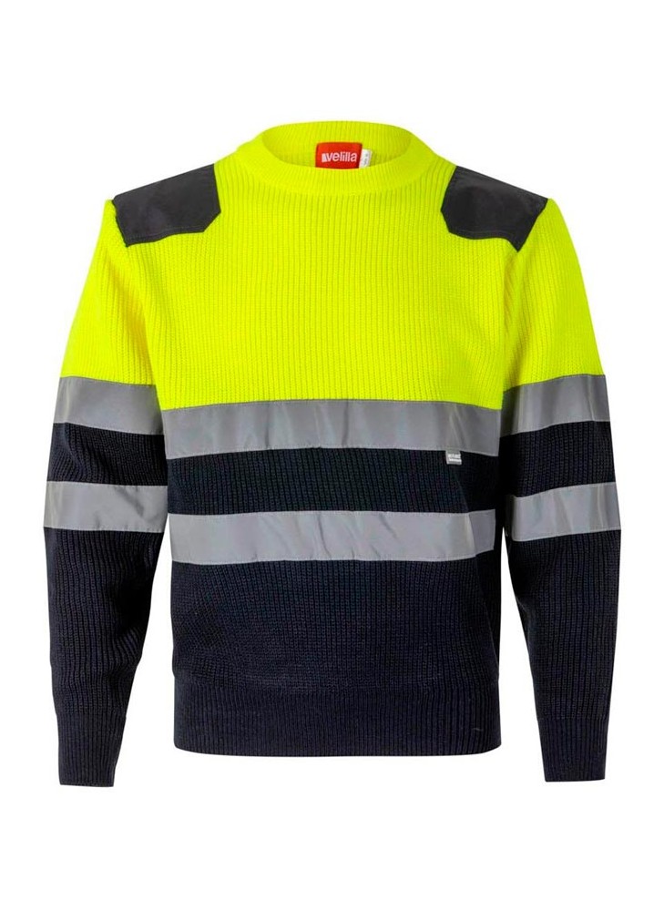 Jersey de alta visibilidad bicolor velilla 179 Marino-Amarillo