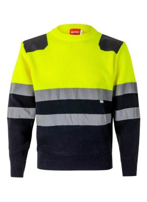 Jersey de alta visibilidad bicolor velilla 179 Marino-Amarillo