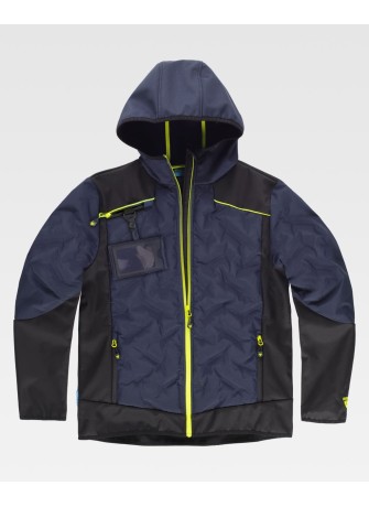 Chaqueta de trabajo workshell acolchada WF3020 Marino