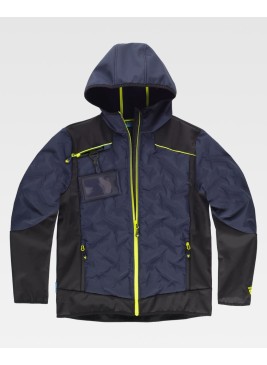 Chaqueta de trabajo workshell acolchada WF3020 Marino