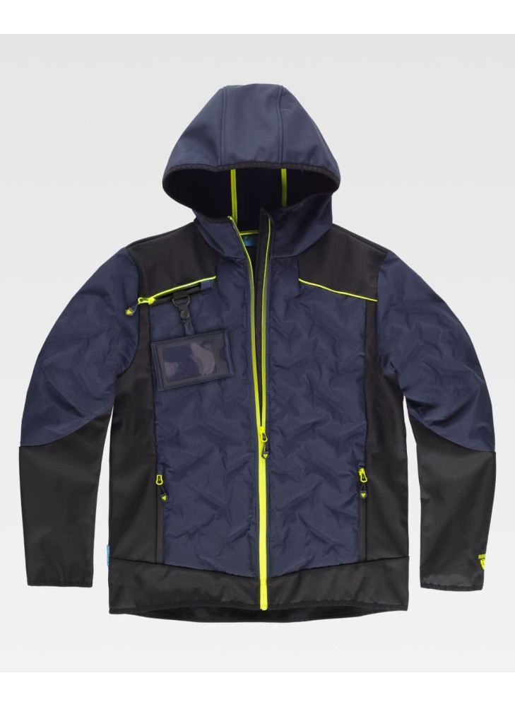 Chaqueta de trabajo workshell acolchada WF3020 Marino