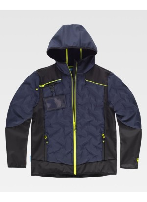 Chaqueta de trabajo workshell acolchada WF3020 Marino