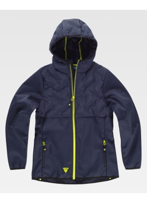 Chaqueta trabajo workshell acolchada mujer WS3025 Marino