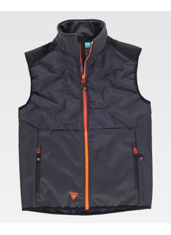 Chalecos trabajo acolchado workshell WF3026 Gris oscuro