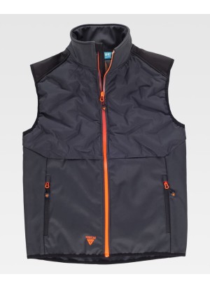 Chalecos trabajo acolchado workshell WF3026 Gris oscuro