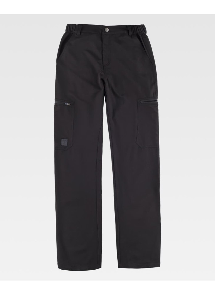 Pantalón de trabajo elástico barato Workteam B4040 Negro