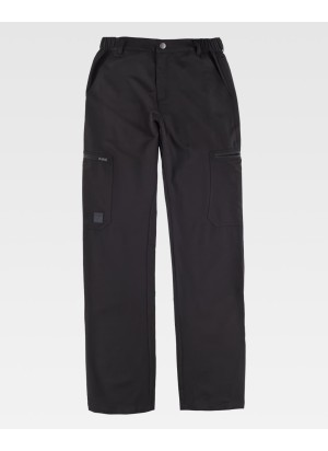 Pantalón de trabajo elástico barato Workteam B4040 Negro