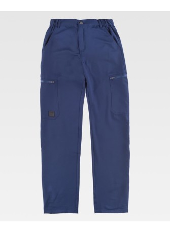 Pantalón de trabajo elástico barato Workteam B4040 Marino