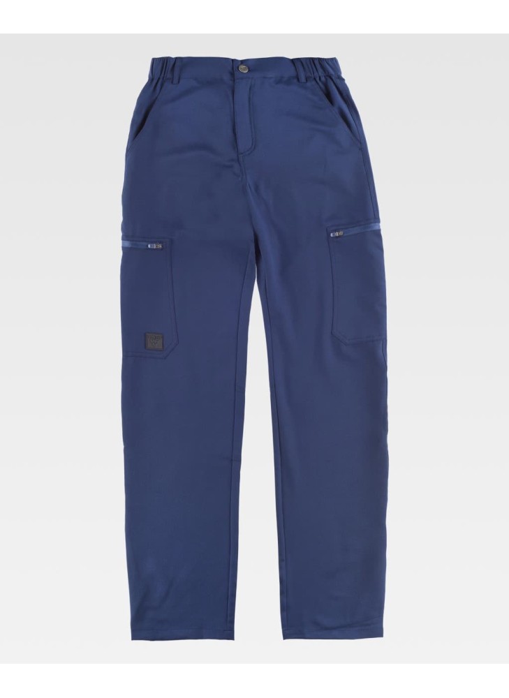 Pantalón de trabajo elástico barato Workteam B4040 Marino