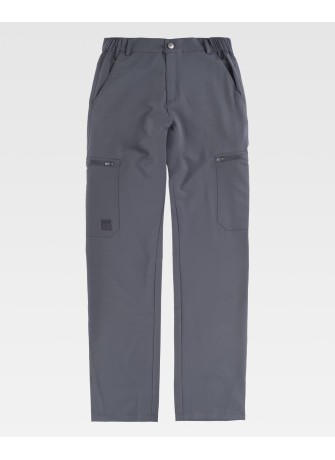 Pantalón de trabajo elástico barato Workteam B4040 Gris