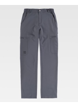 Pantalón de trabajo elástico barato Workteam B4040 Gris