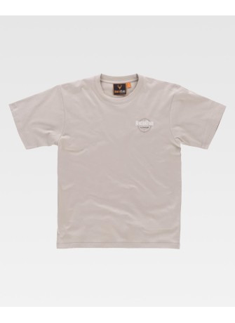 Camiseta de trabajo básica algodón workteam S6620 Gris topo