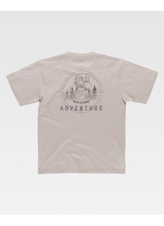 Camiseta de trabajo básica algodón workteam S6620 Gris topo