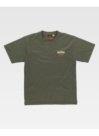 Camiseta de trabajo básica algodón workteam S6620 Verde caza