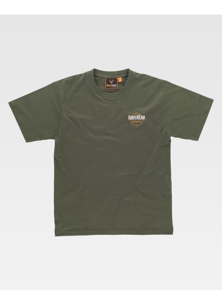 Camiseta de trabajo básica algodón workteam S6620 Verde caza