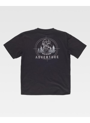 Camiseta de trabajo básica algodón workteam S6620 Negra