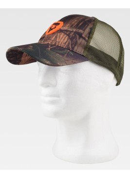 Gorra estampada con rejilla Wokteam WFA986 Verde caza