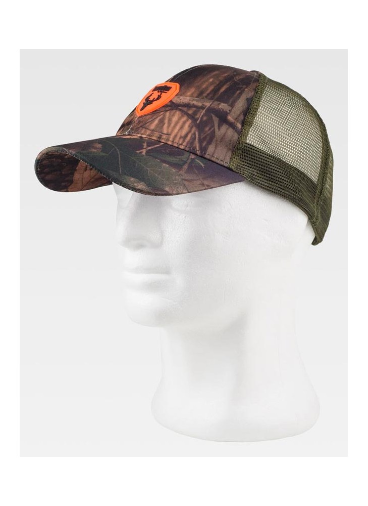 Gorra estampada con rejilla Wokteam WFA986 Verde caza
