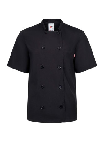 Chaqueta de cocina manga corta Velilla 432 Negra