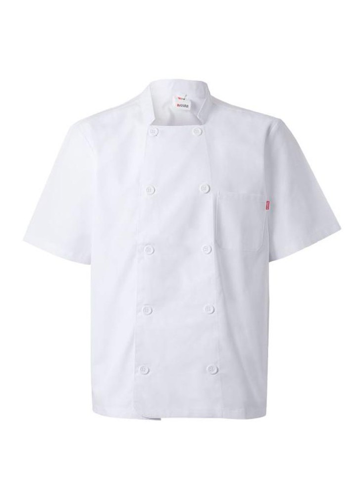 Chaqueta de cocina manga corta Velilla 432 Blanca