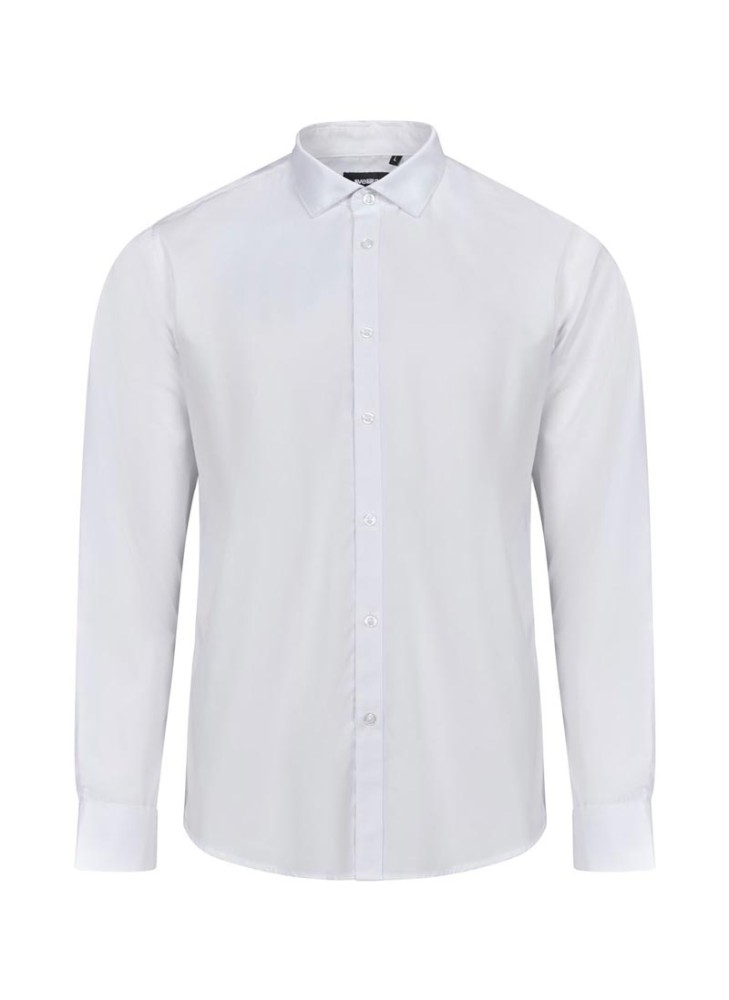 Camisa de trabajo manga larga velilla 405009 Blanca