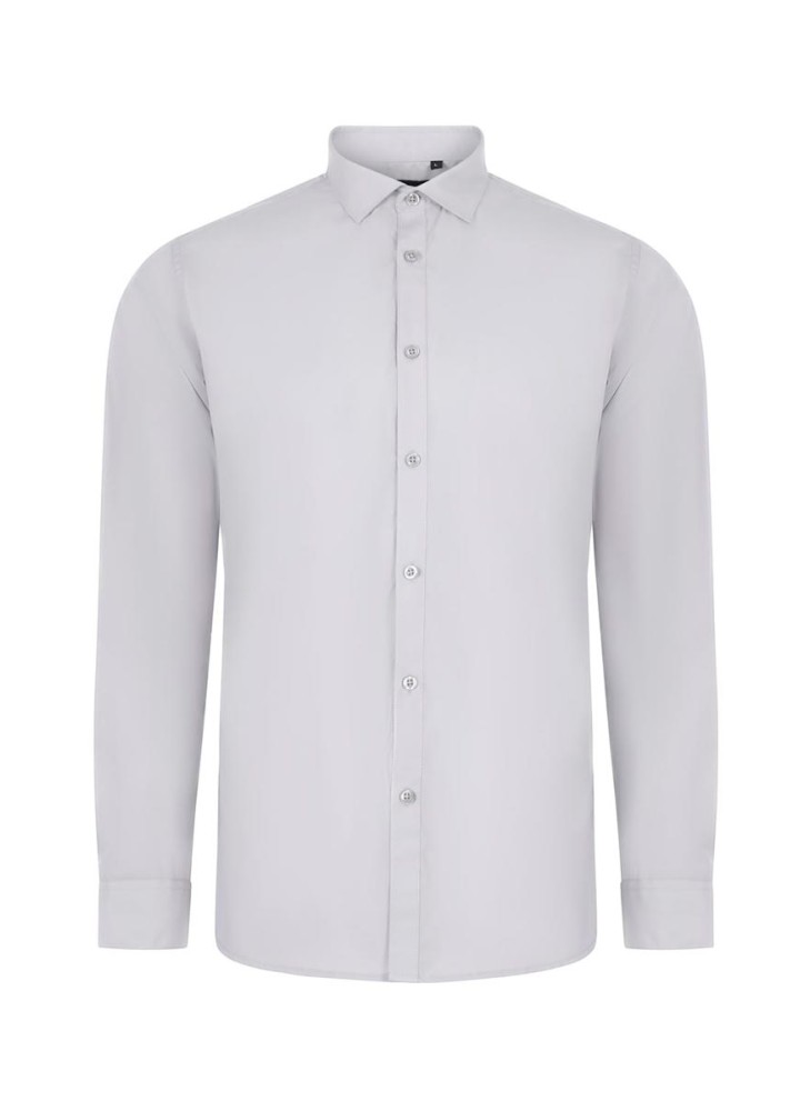 Camisa de trabajo manga larga velilla 405009 Gris Hielo