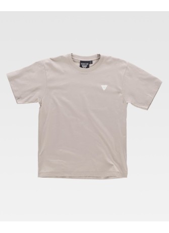 Camiseta de trabajo estampada algidón Workteam S6622 Grsi topo