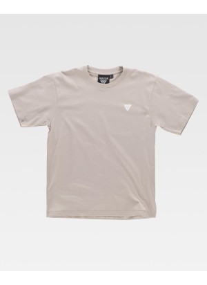Camiseta de trabajo estampada algidón Workteam S6622 Grsi topo