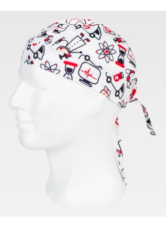 Bandana sanitaria elástica y estampada dibujos