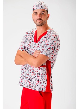 Bandana sanitaria elástica y estampada dibujos