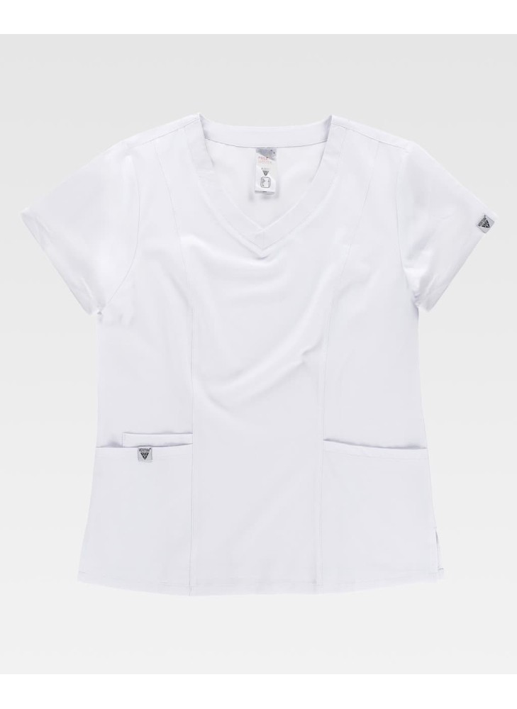 Casaca sanitaria de mujer entallada workteam B6955 Blanca