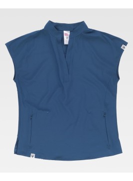 Casaca sanitaria elástica cuello mao Workteam B6956 Azafata