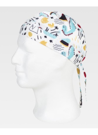 Bandana sanitaria estampada y ajustable Workteam M861