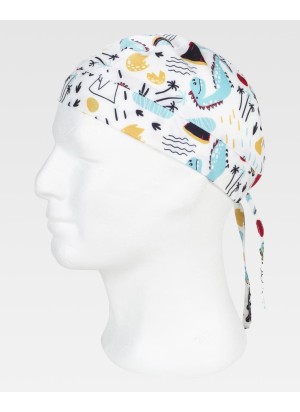 Bandana sanitaria estampada y ajustable Workteam M861